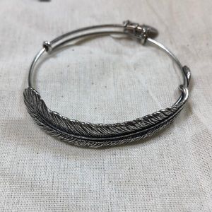Feather Alex and Ani bracelet